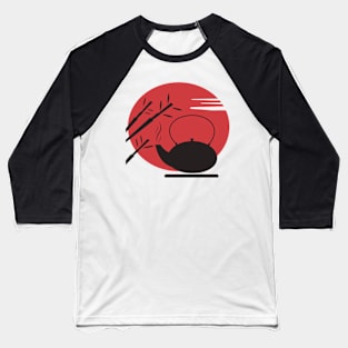 Asian Cuisine, Teapot, Relaxed, Tea Baseball T-Shirt